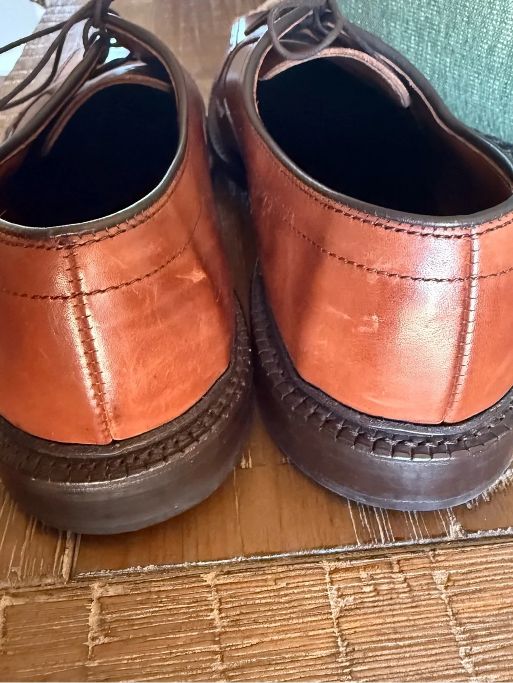Allen Edmonds Dawson Brown Leather Bicycle Toe Dress Shoes Men's Size 9D